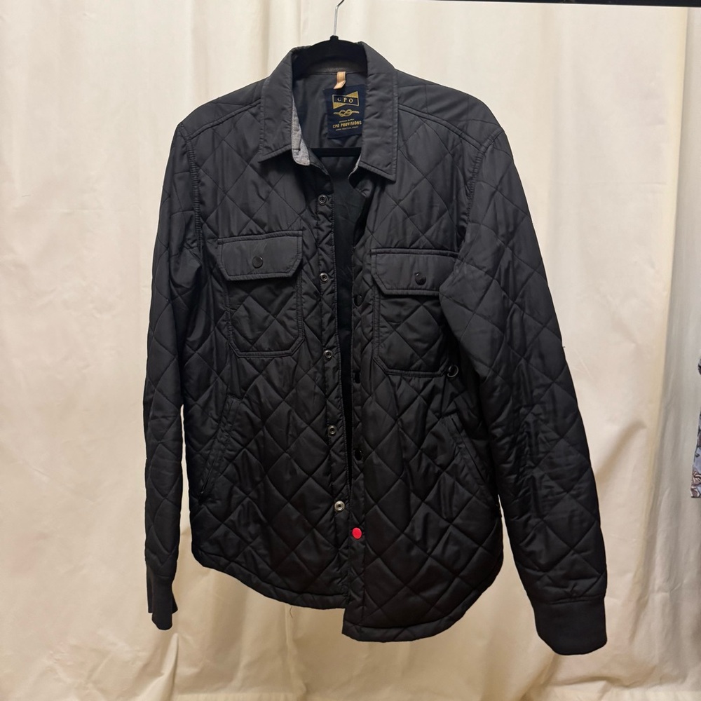 CPO PROVISIONS Quilted Black Shirt Jacket